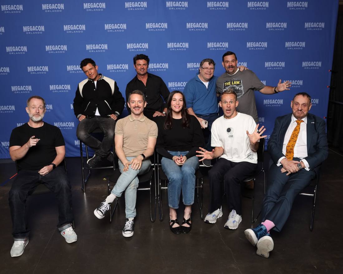 Brian posing with guests backstage at MegaCon Orlando